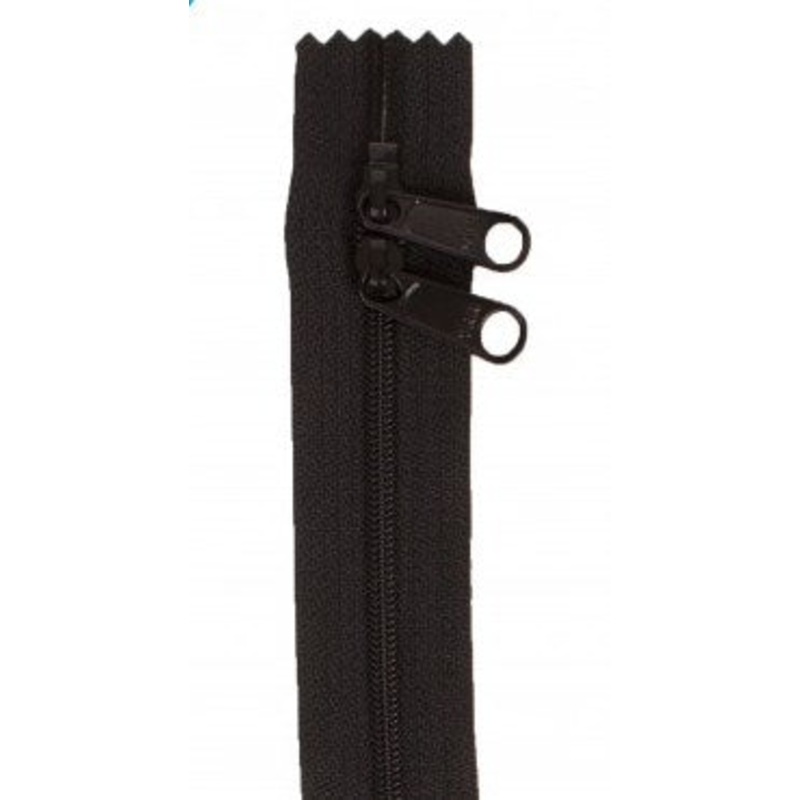 30″ Double Pull Zipper – Black – DS