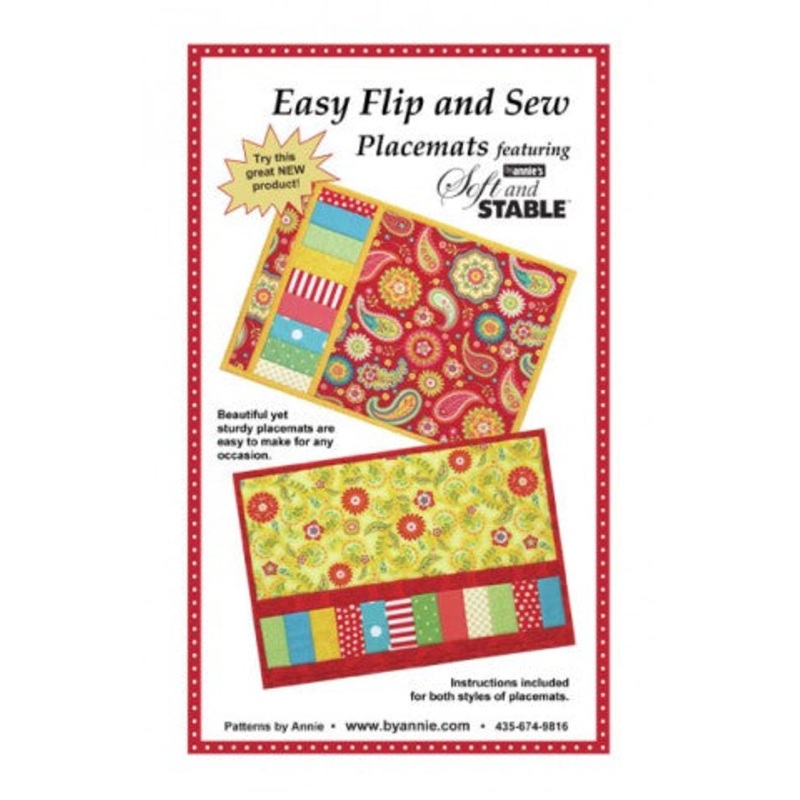 Easy Flip and Sew Placemat Pattern