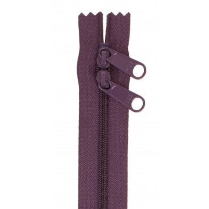 Eggplant 30″ Double Pull Zipper