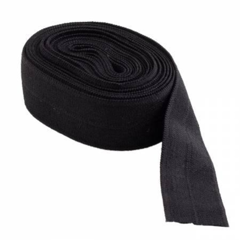 Fold-over Elastic Black