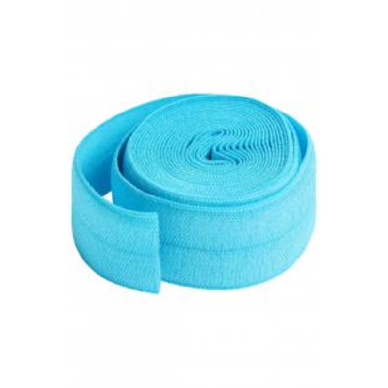 Fold-over Elastic Parrot Blue