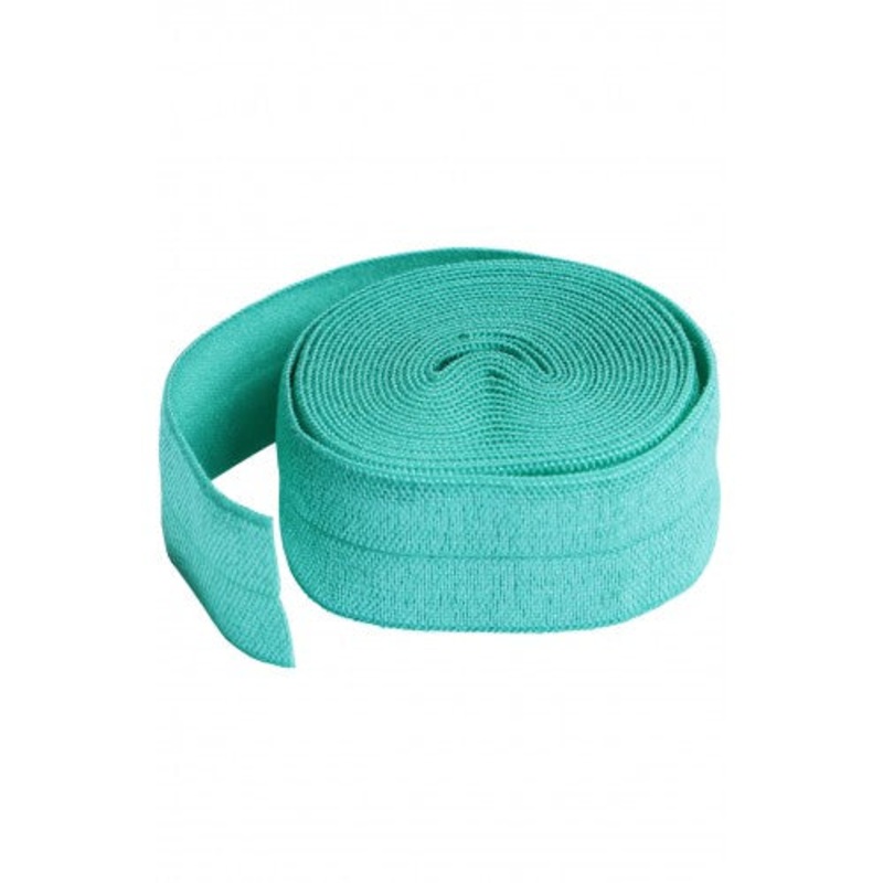 Fold-over Elastic Turquoise