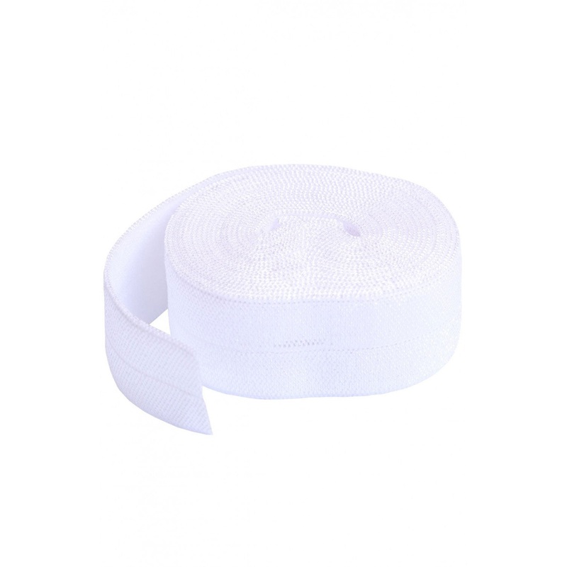 Fold-over Elastic White