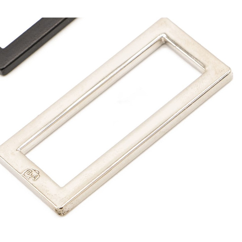 Hardware 1.5″ Flat Rectangle Rings–Nickel