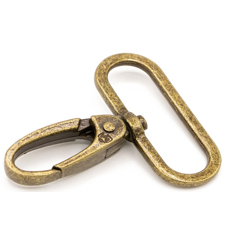 Hardware 1.5″ Swivel Hooks–Antique Brass