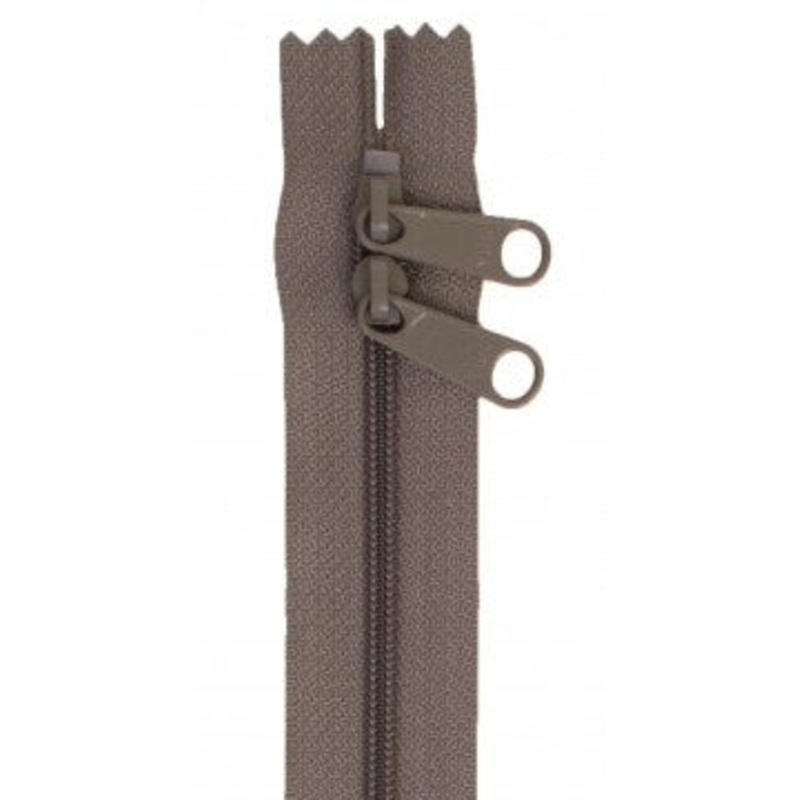 Taupe 30″ Double Pull Zipper