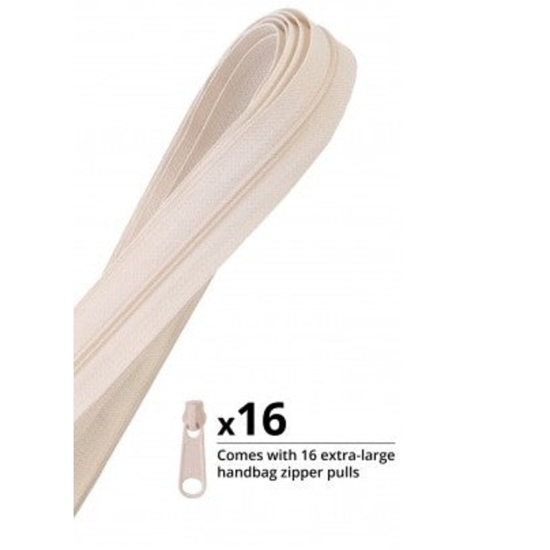 Zippers by the Yard Ivory