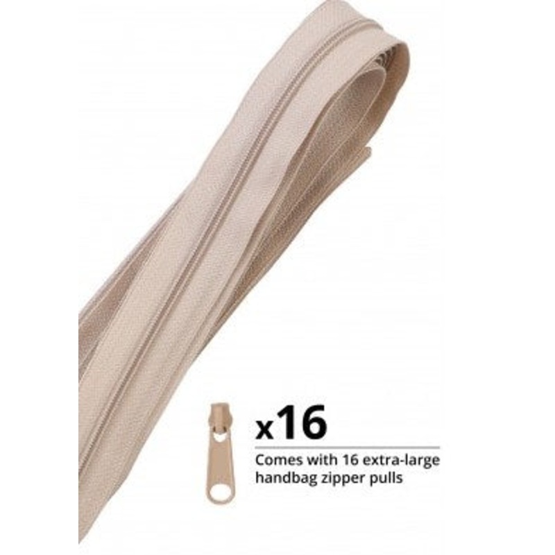 Zippers by the Yard Natural