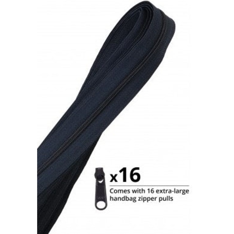 Zippers by the Yard Navy