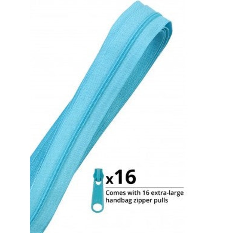 Zippers by the Yard Parrot Blue