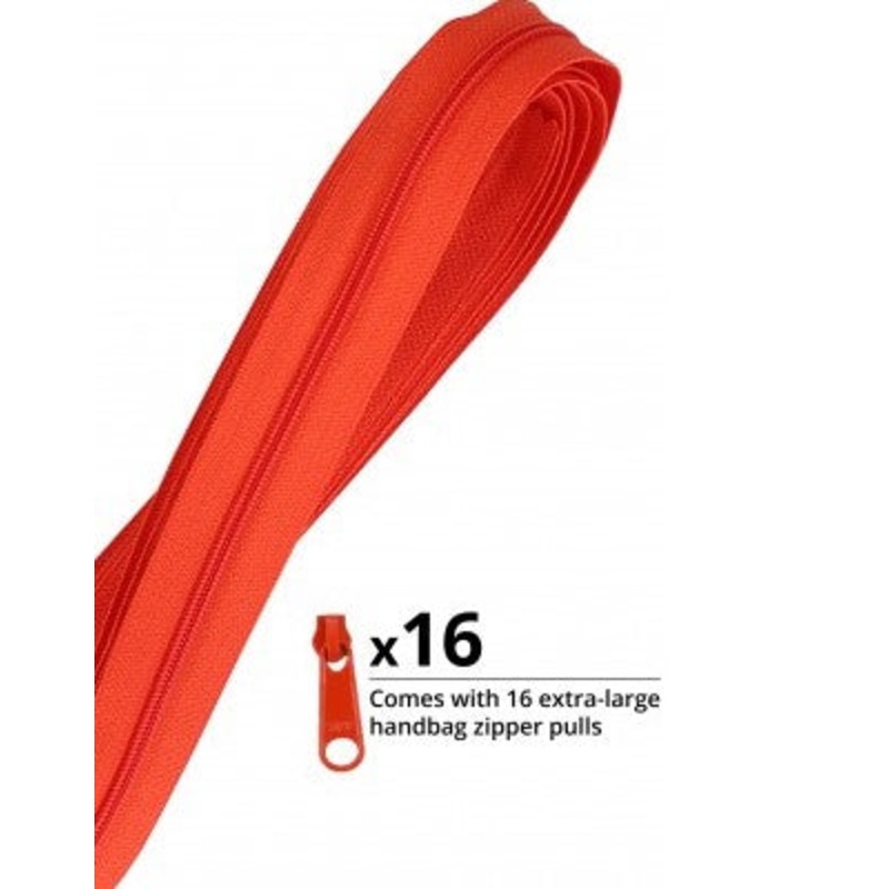 Zippers by the Yard Tangerine