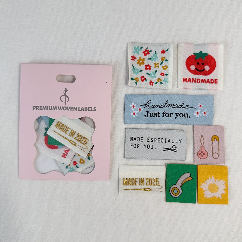 Assorted Woven Labels Made in 2025 8pk