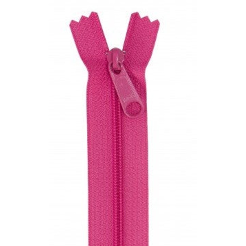 Raspberry 24″ Zipper