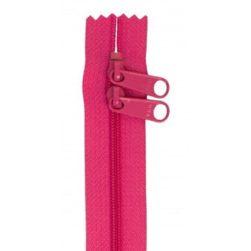 Raspberry 30″ Double Pull Zipper