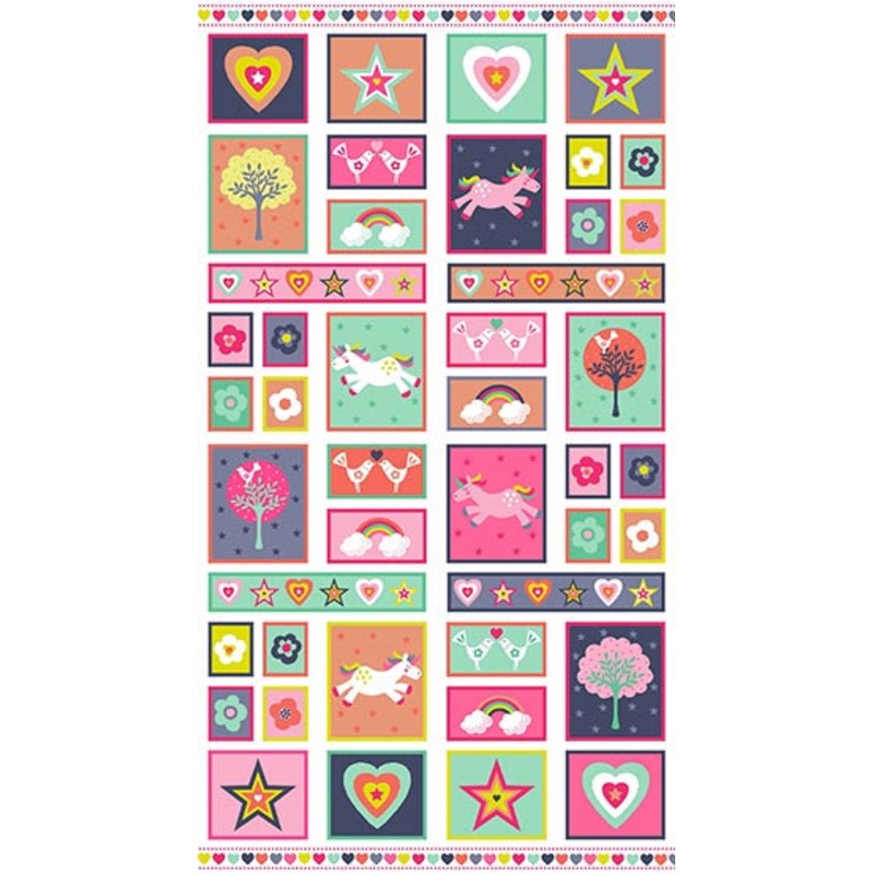 Fantasy White Multi 24″ Panel