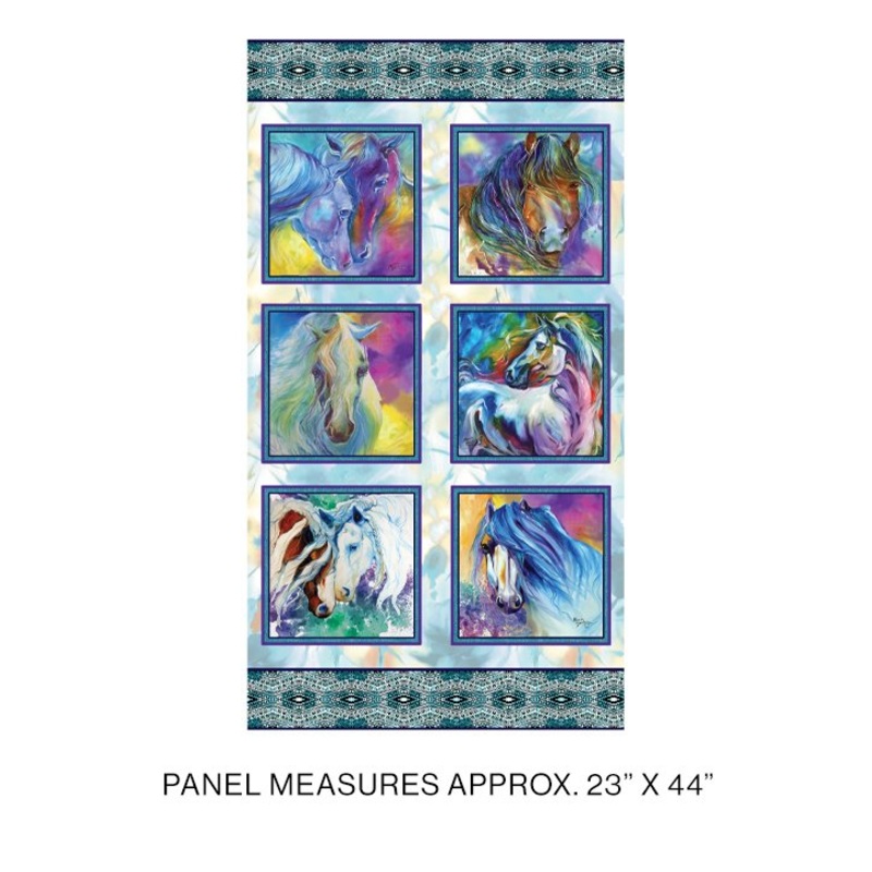 Color Your World with Horses 23″ Panel