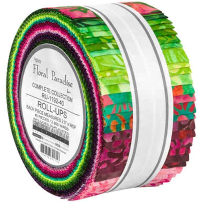 Floral Paradise Batik Roll Up