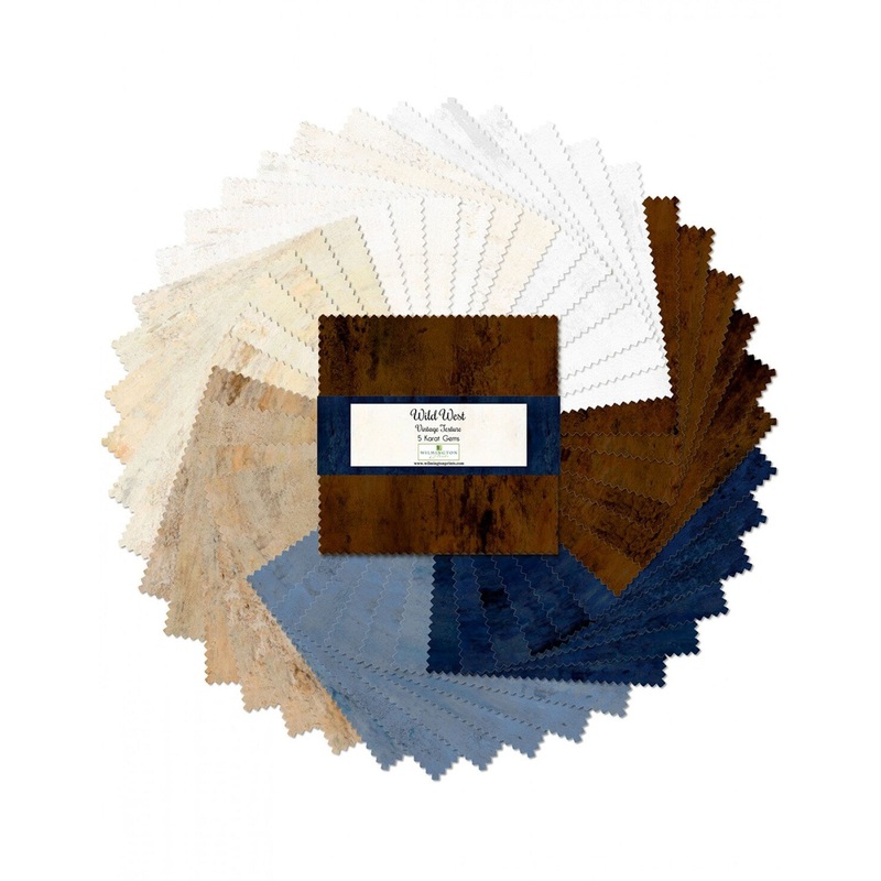 Wild West Vintage Texture 5 Karat Gems