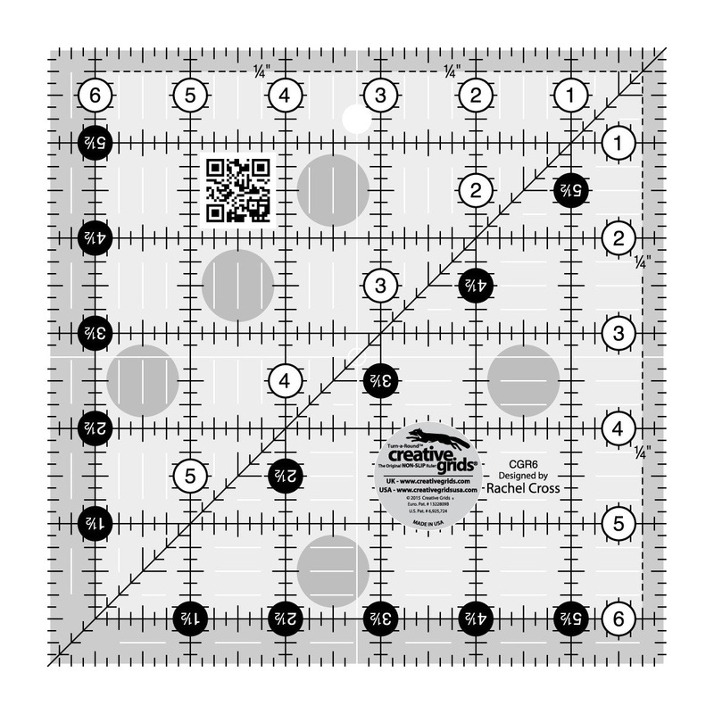 Creative Grids Quilt Ruler 6-1/2″ Square