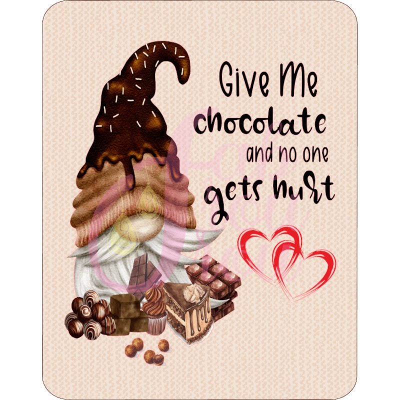 Give Me Chocolate Gnome Magnet