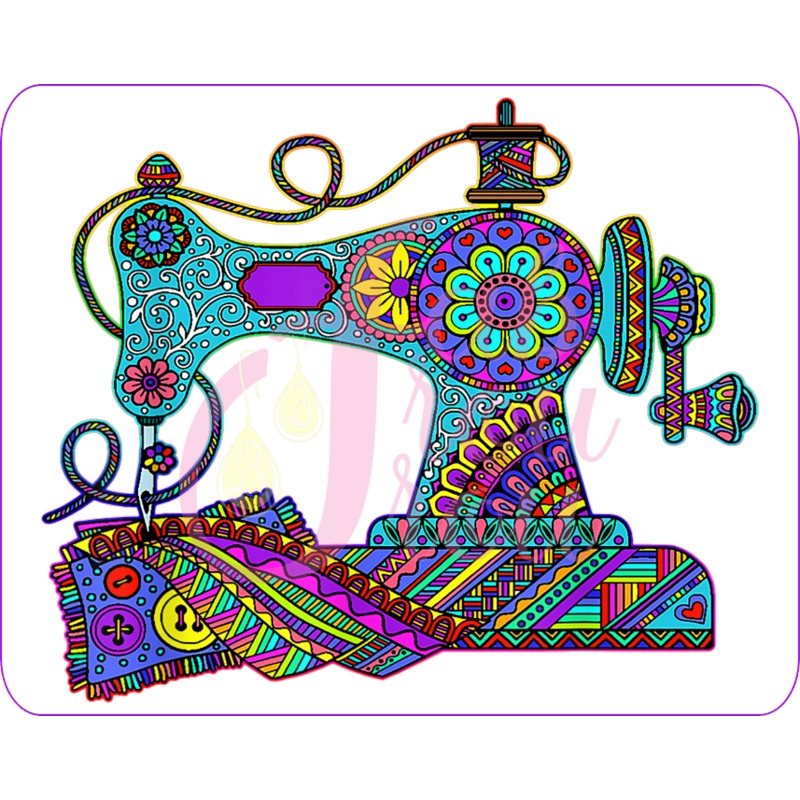 Sewing Machine Mandala Magnet
