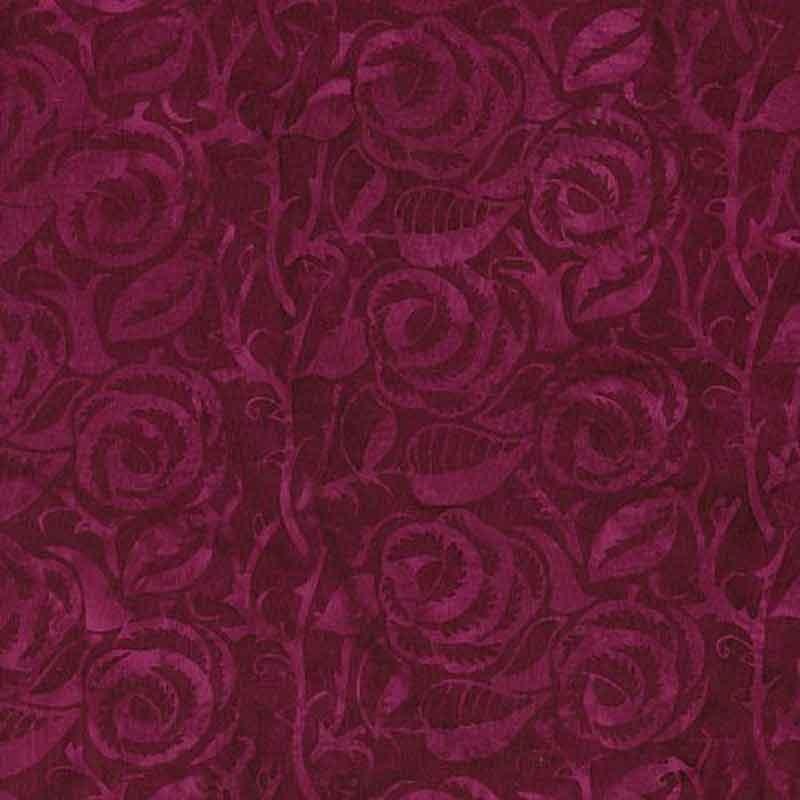 Woodblock Bouquets Magenta