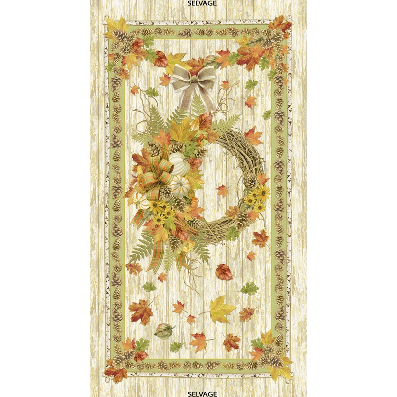 Autumn Bounty Beige 24″ Panel