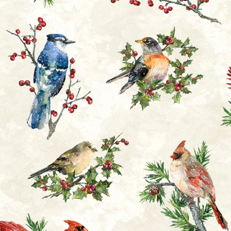 Winter Birds Papyrus
