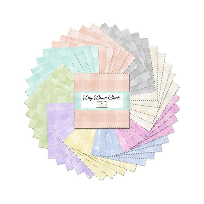 Dry Brush Checks 5 Karat Gems