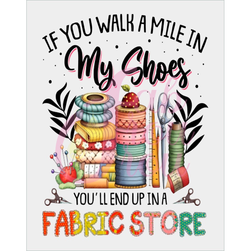 End Up In A Fabric Store Magnet