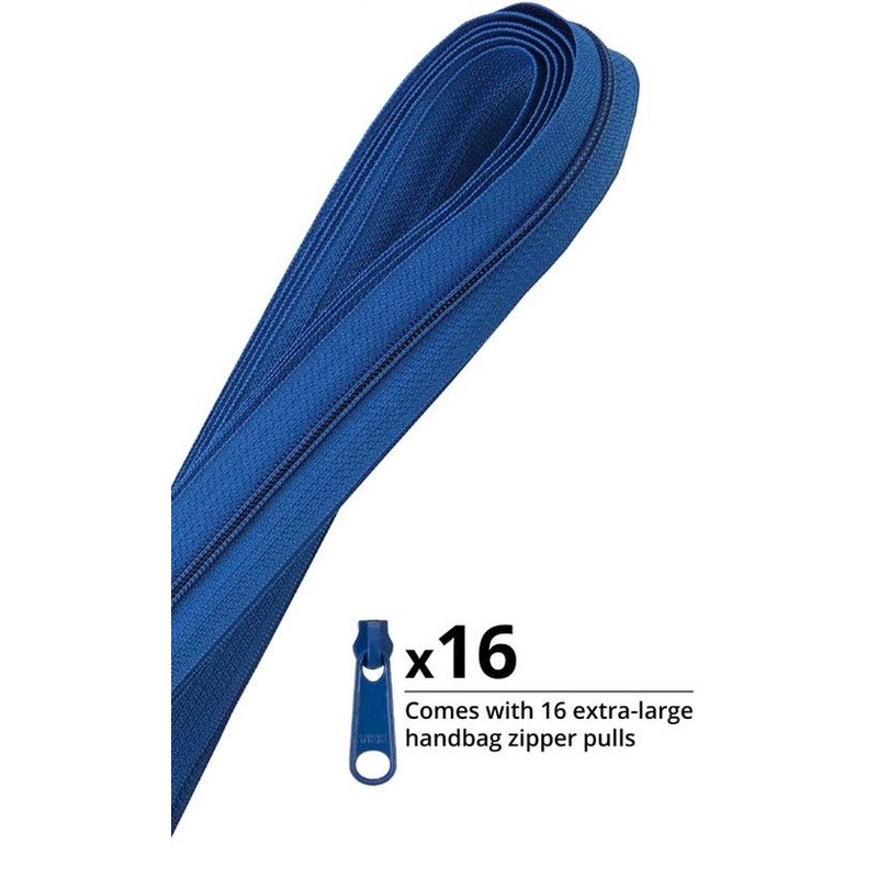 Zippers by the Yard Blastoff Blue