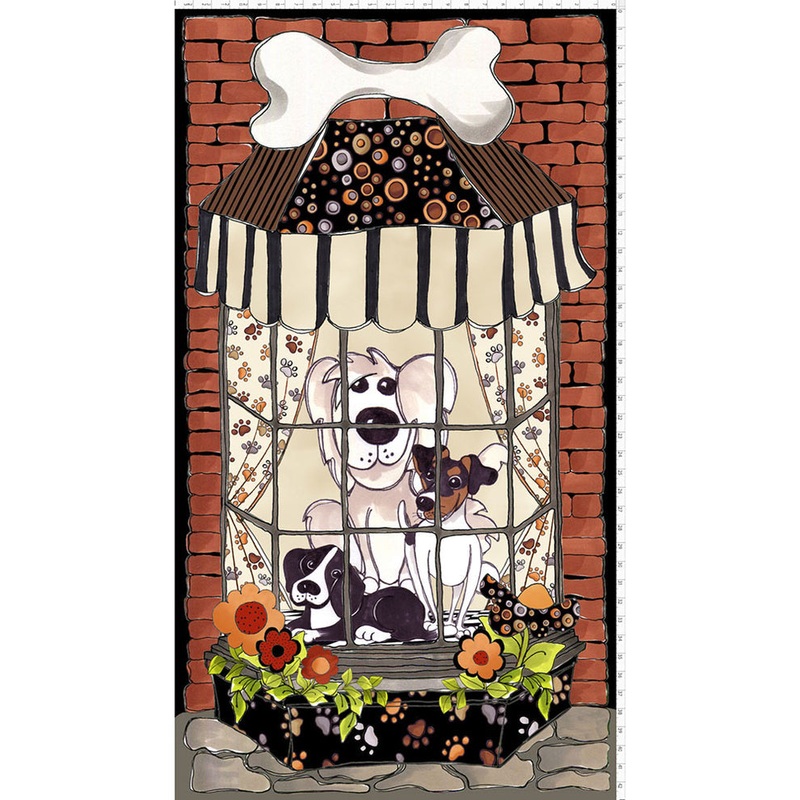 Doggies in the Window 23″ Panel