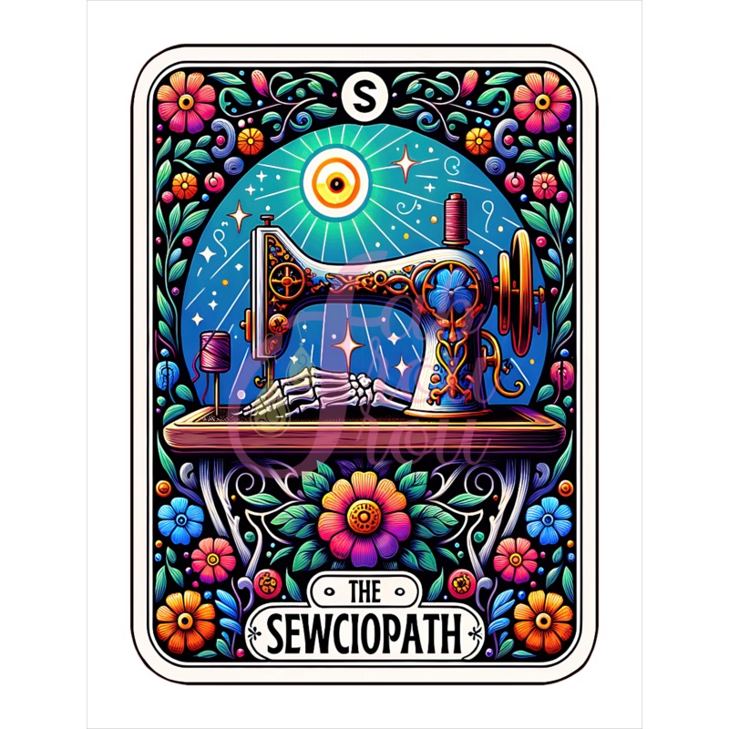 The Sewciopath Tarot Card Magnet