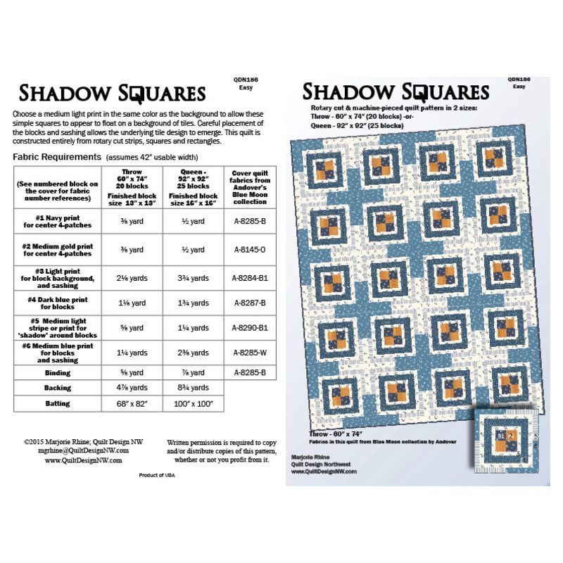 Shadow Squares Quilt Pattern