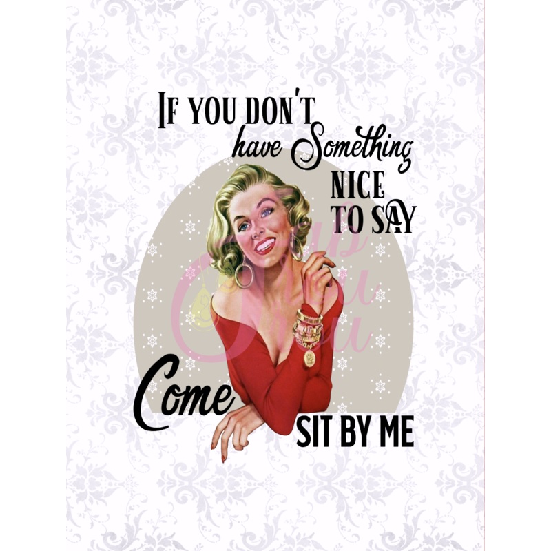 Come Sit By Me Magnet