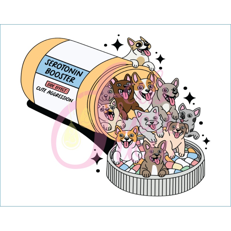 Dogs Serotonin Booster Rx Magnet