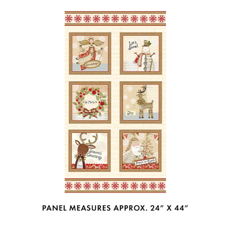 White Christmas 24″ Panel