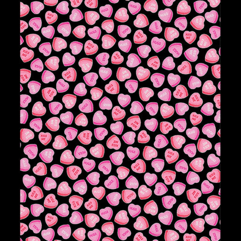 Whole Lotta Love 14731-12 Sweet Hearts Black