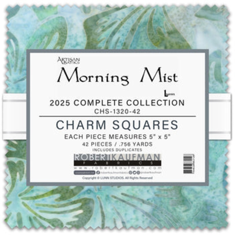 Morning Mist Batiks CHS-1320-42 Charm Squares