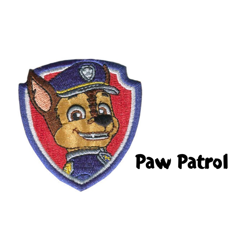 Chase Paw Patrol Iron-On Motif – 60mm x 60mm Paw Patrol
