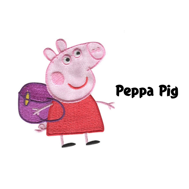 Peppa Pig Iron-On Motif – 75mm x 55mm Peppa Pig