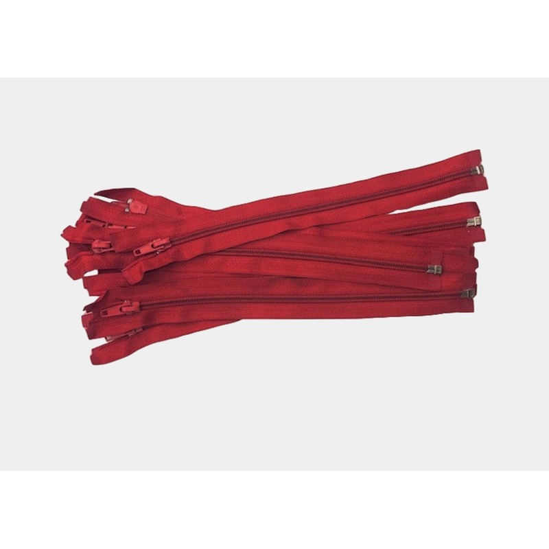10″ – 12″ Dressmaking Zip – Open Ended 10″ Red