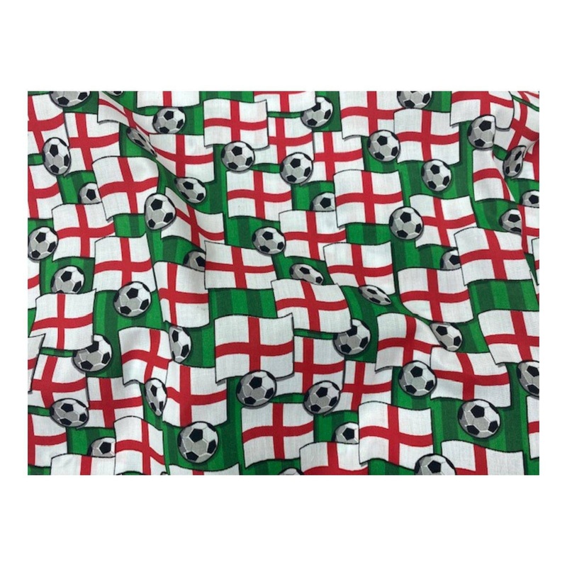 England Football  – Poly/Cotton Print White/Multi