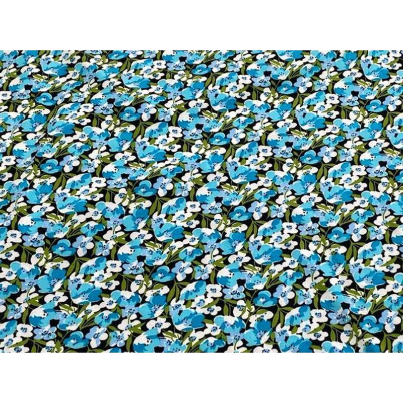 Kingfisher Floral Printed Jersey Kingfisher