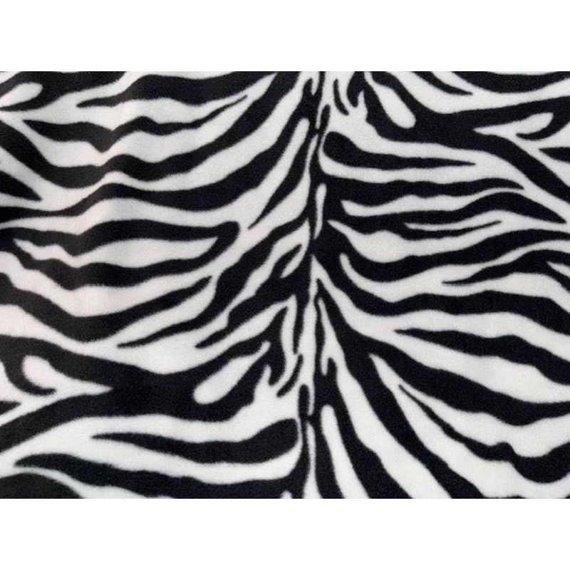 Zebra – Fleece Print Black/White