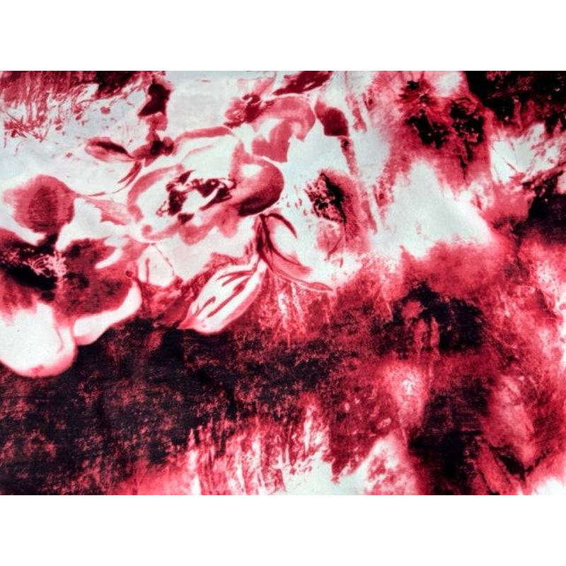 Floral Splash – Stretch Moss Crepe Brick