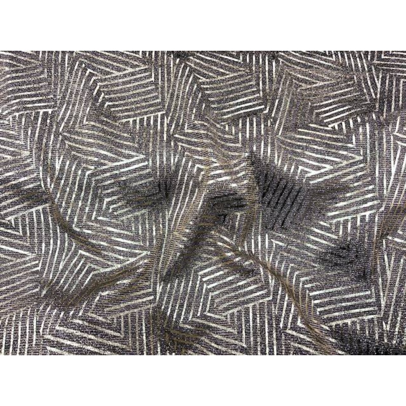 Geometric Gold Foil – Glitter Jersey Antique Gold