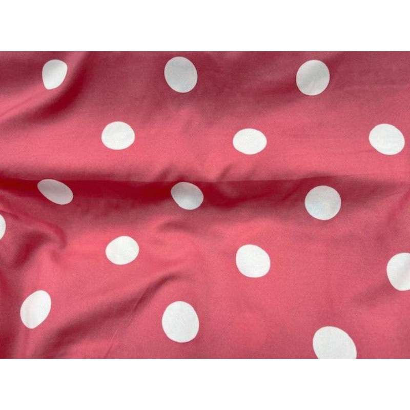 Polka Dots – Clearance Printed Crepe Pastel Pink
