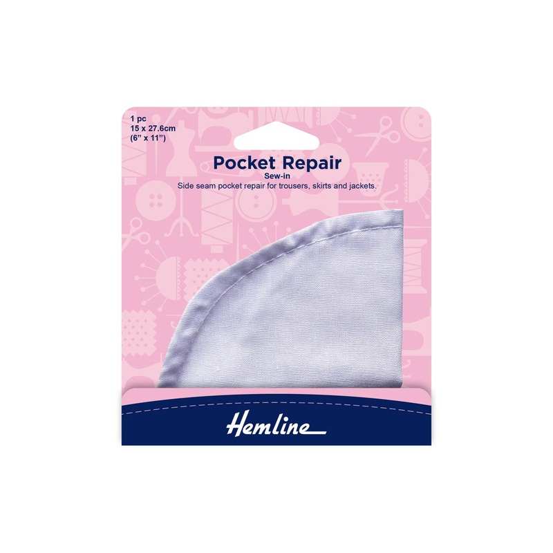Sew-In Pocket Repair: White Sew-In