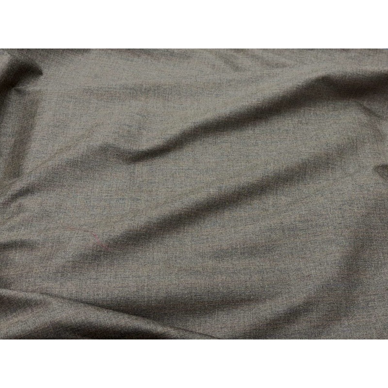 Striped Suiting Fabric Dark Beige